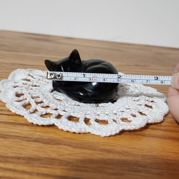 Golden Sheen Obsidian Cat - Picture 5 of 6